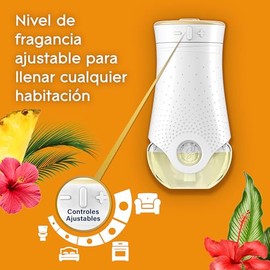 Glade Aceites Naturales Repuesto, Difusor Ambientador, Aroma Hawaiian Breeze, 21 mL, Paquete de 3