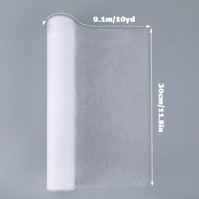 12'' x 10 Yards Double Sided Fusible Interfacing, Sheer Iron
