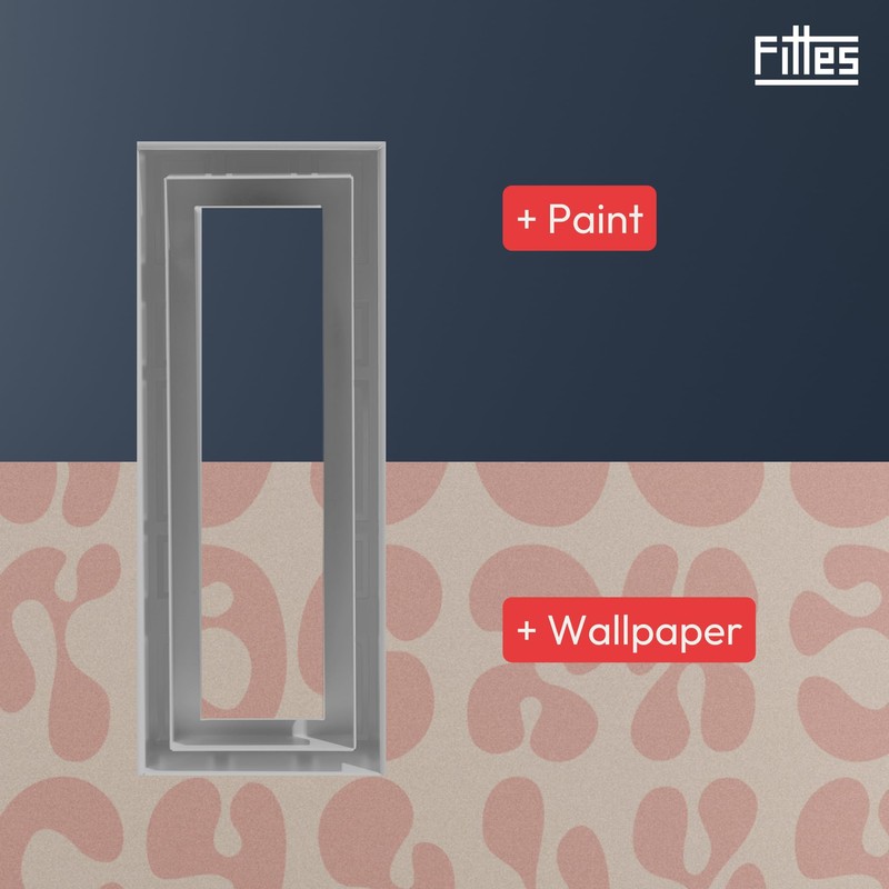 Fittes Flush Wall Vent [Lite+] - 6"x12" - Cotton White