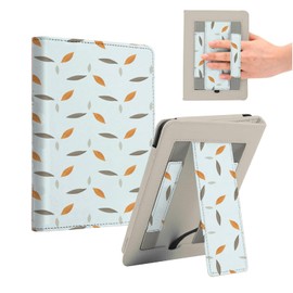 Forever Song Case for e-Readers Paperwhite/colorsoft 12th/11th Generation(2024/2021, 7/6.8 inch Tablet Cases/Cover with Dual Hand Straps&Stand, Accessories. Blue Leaves