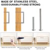 Redunest Cabinet Pulls Brushed Nickel Cabinet Handles Square Drawer Pulls,