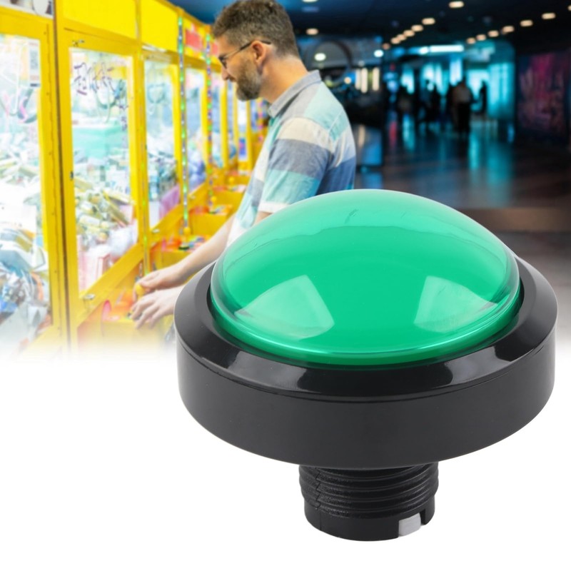 Arcade Buttons, 60mm Big Convex Button Big Dome 2‑Foot Switch