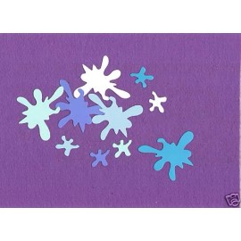 Unbranded SPLASH water beach die cuts scrapbook cards
