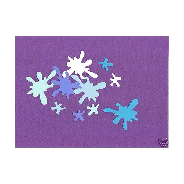 Unbranded SPLASH water beach die cuts scrapbook cards