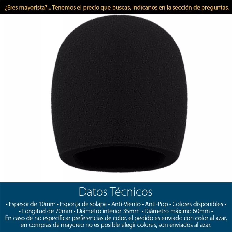 Mercader Digital 3 Pzs Esponja Anti Pop Para Micrófono Condensador