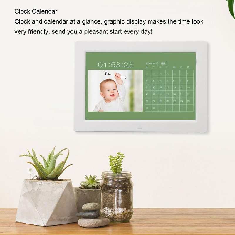 Digital Picture Frame 9.8 Inch 1080P HD Multifunctional Mini Smart