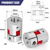 Clutch Coupler Aluminium 8mm x 10mm Shaft Coupling Flexible Plum