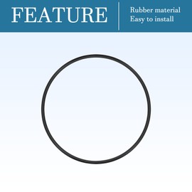 QUARKZMAN Nitrile Rubber Sealing Rings Washer 100 mm x 93.8 mm x 3.1 mm for Tap Plumber Repair Seal Connection, Black Pack of 5