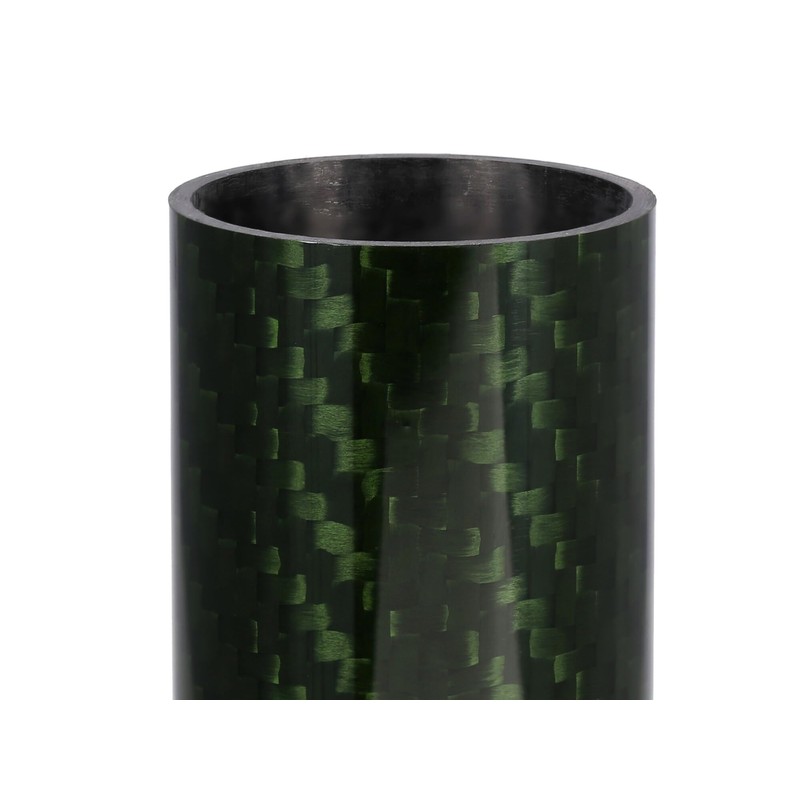 Set: 2x Cover für Telegabelholme + Verlängerung, Echt-Carbon - Grün