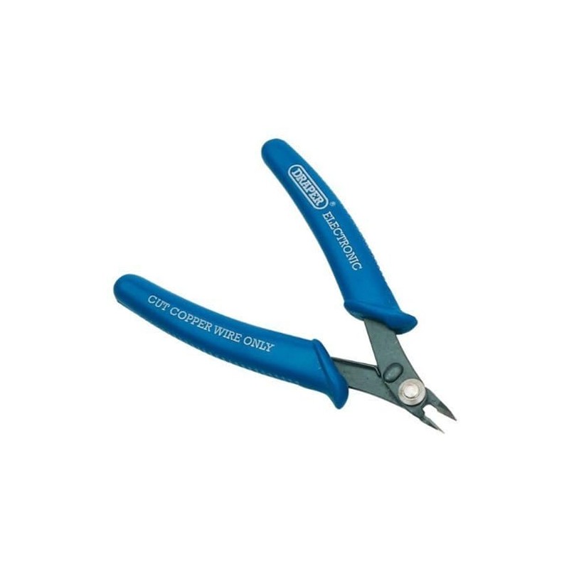 Draper 52589 Electronic Flush Cut Nipper, 130mm , Blue