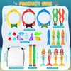TranRantic Pool Diving Toys, 26 Pcs Summer Swimming Toys with
