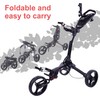 Fitvids Wheel Golf Push Cart - Lightweight Folding Golf Walking
