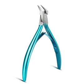 FERYES Nail Clippers Straight Blade for Ingrown Toenails and Thick Nails - Stainless Steel and Sharp Pointed Tip Nail Clippers for Toenails Professional - Wide Jaw Nail Scissors Podolry Tool