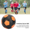 LED Vibrating Glow Soccer Ball Inflatable Rubber Football Luminous Soccer