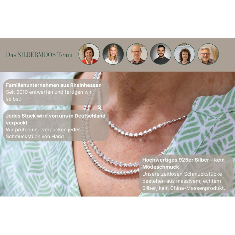 SILBERMOOS Adjustable Snake Chain up to 60 cm, Basic Chain