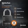 Padlock with Combination Code - Heavy Duty Weatherproof 4 Digit
