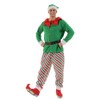 ReneeCho Men Santa Candy Elf Christmas Costume, Medium Green