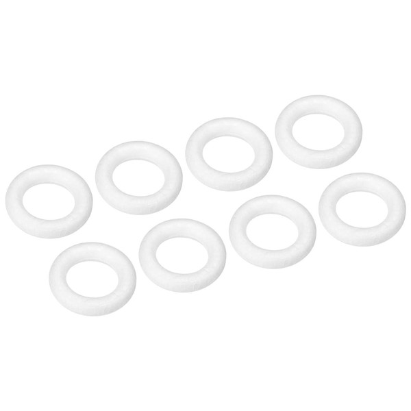 MECCANIXITY 1.1 Inch Foam Wreath Forms Round Craft Rings for