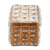 European Style Crystal Storage Box Crystal Jewelry Trinket Box Square