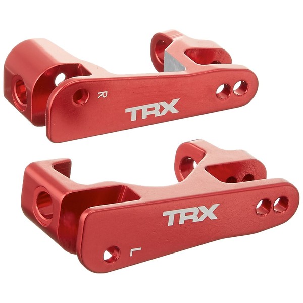 Traxxas 6832R Red-Anodized Aluminum Caster Blocks (Pair)