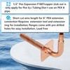 Pack of 10 Copper Stub Out Elbows with Wall Flange