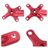 PETCHOR Square Taper Crankset MTB, Mountain Bike Single Speed Crankset,