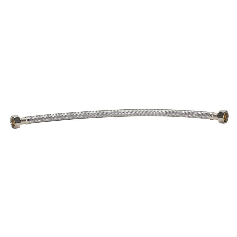 Fluidmaster B4F16 Faucet Connector, Braided Stainless Steel - 1/2-Inch F.I.P.