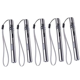 5 Pack Pen Light Flashlight Pocket Flashlight 400 Lumens Bright LED Mini Pen Torch Small Compact Penlight with Built-In Battery and USB Cable for Camping Outdoor Reading Repair Work Examination