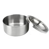 1 x Stainless Steel Ashtray with Lid, Wind Ashtray, Round