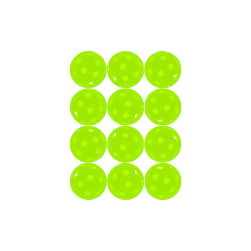 Jugs Sports Pickleballs, Vision Enhanced Green, 1 Dozen