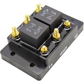 SPJIUQI 5541100 24452 12V Forward and Reverse Relay Module for Tarp Winch Trim Motor Snow Plow & Lift Replaces ATP0110 K10746M CH24452 13994 Polarity Module for Marine Jack Plate