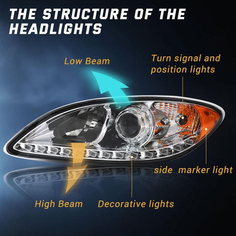 Seassauto For International Prostar Headlight 2008 2009 2010 2011 2012