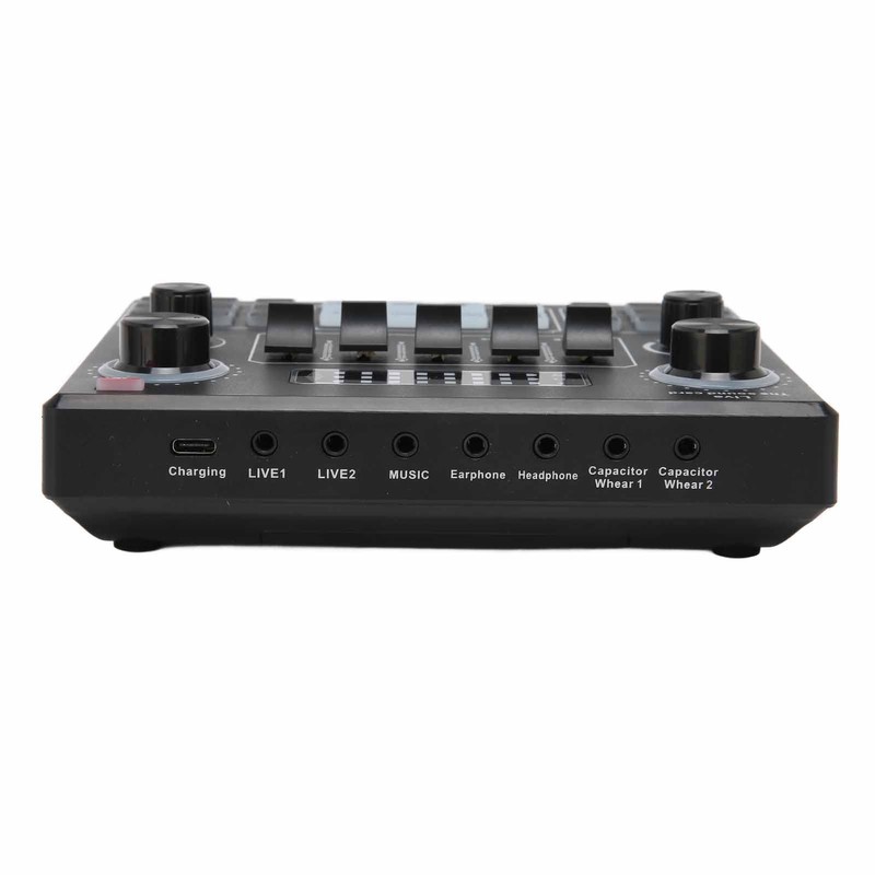 V9 Bluetooth Sound Card, Bluetooth Sound Mixer Board with 16Effects,