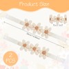 Nogeqi 2 Pack Flower Curtain Ties for Drapes, Cute Boho