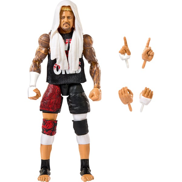 Mattel WWE Solo Sikoa Elite Collection Action Figure with Accessories, Articulation & Life-Like Detail, Collectible Toy, 6-Inch