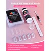 EBANKU Poly Gel Nail Forms - Dual Forms for Builder