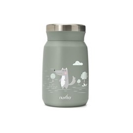 Nuvita 4472 Thermos Flask for Hot and Cold Food, Thermal Container for Hot Food, Baby Food Container, Thermal Container for Children, Thermal Container for Children, Sage Green