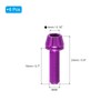 PATIKIL M5x18mm Titanium Bicycle Stem Bolt, 6 Pack Hex Tapered