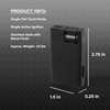 Visol Flatso Torch Lighter - Flat Flame, Refillable Gas Butane