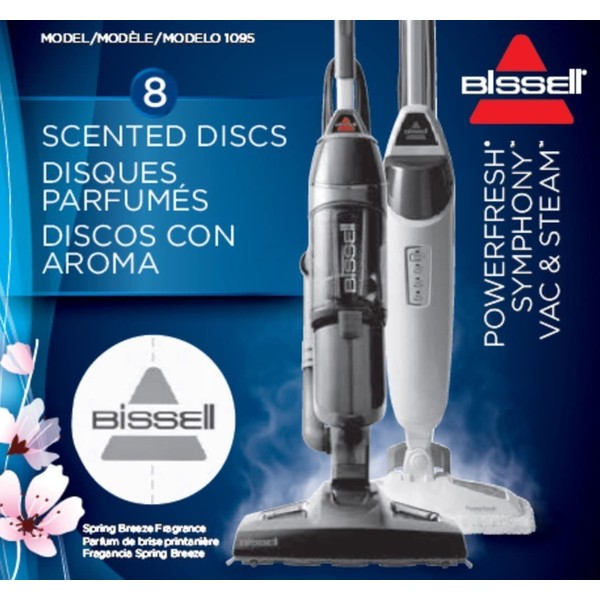 Bissell Spring Breeze Steam Mop Fragrance Discs, 8 Count, New OEM Part 1095, 88