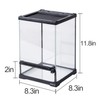 REPTI ZOO Mini Reptile Glass Terrarium,Front Opening Door Full View
