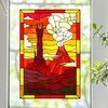 Rings Lord Dark Land Stained Glass Window Film (11"X16")