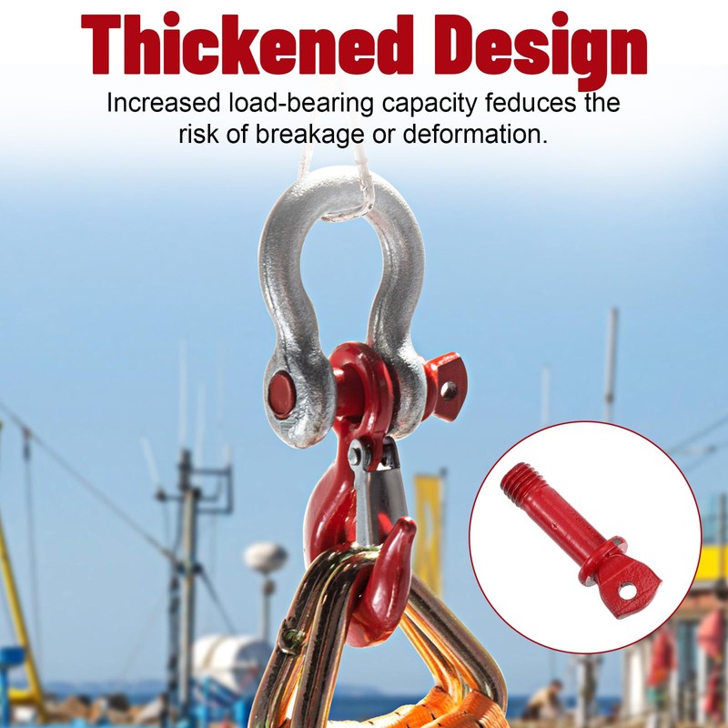 12pcs Heavy Duty Anchor Shackle, 3/8" D Ring Shackles for