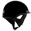 Milwaukee Helmets MPH9719DOT Momentum DOT Black Half Face Motorcycle Bikers