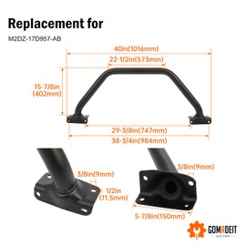 GOMADEIT Bull Bar fits for Ford Bronco Bull Bar 2021-2023 replace M2DZ-17D957-AB