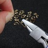 LEONTOOL Pin Bending Pliers Round Flat Nose Pliers with Grooves
