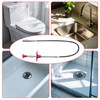 Drain Snake Hair Drain Clog Remover Tool, 63in Flexible Grabber