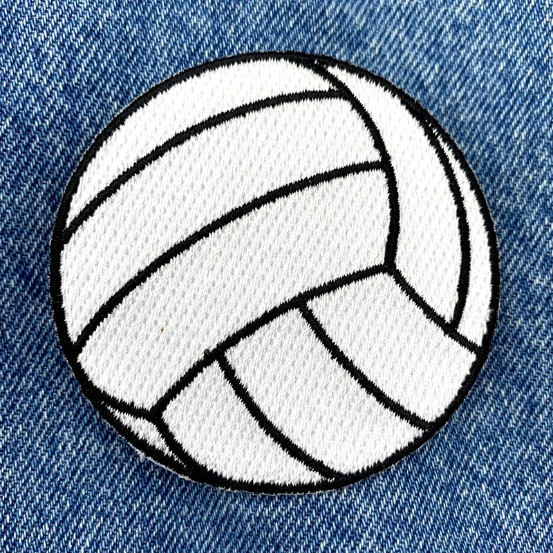 Volleyball Embroidered Patch Beach Volley Ball Iron-On Applique Sports Emblem