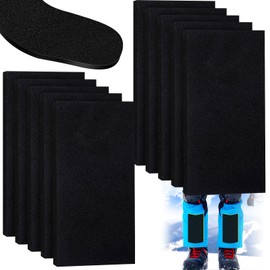Liliful 10 Pcs Skiing Shin Guards Snowboard Shin Pads Sports Protector Self Adhesive Leg and Foot Bang Pads Protection Ski Boot Liner Shims for Winter Skiing Snowboarding(5.9 x 2.95 Inches)