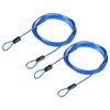YOKIVE 2 Pcs Security Steel Cables, Coated Baggage Lock Wire